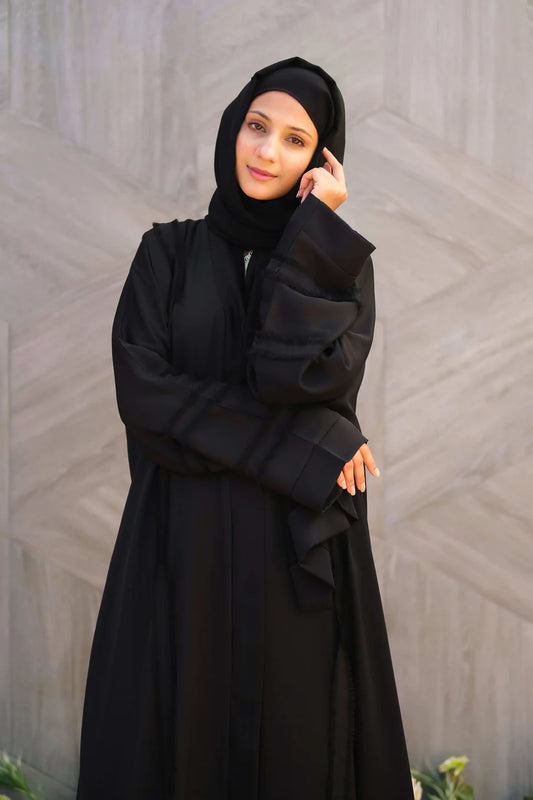 Graceful Harmony Black Abaya